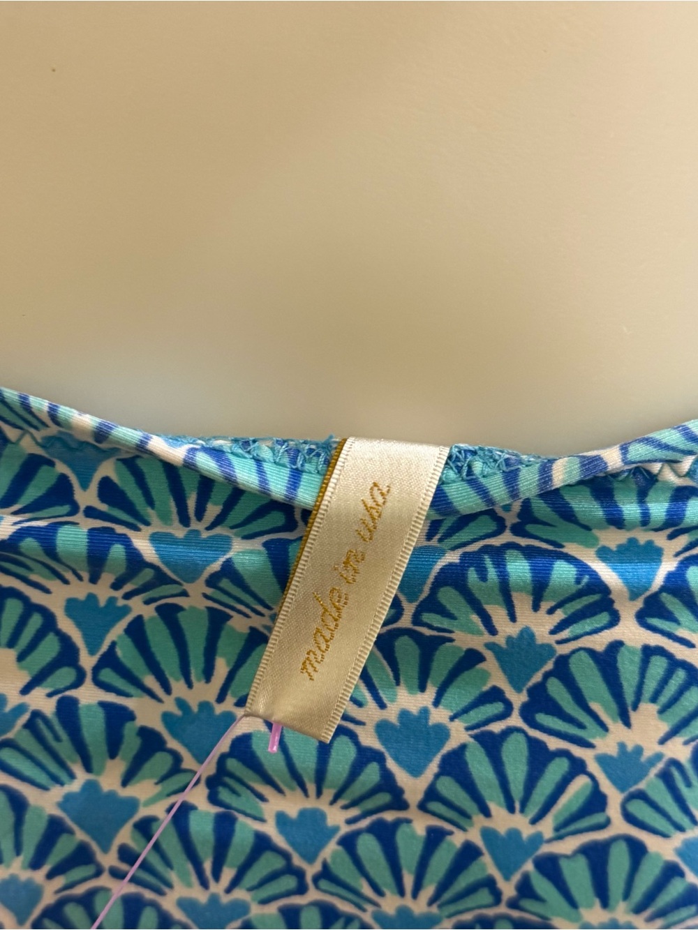 Helen Jon Blue Shell-Print Triangle Bikini - Picture 7 of 12